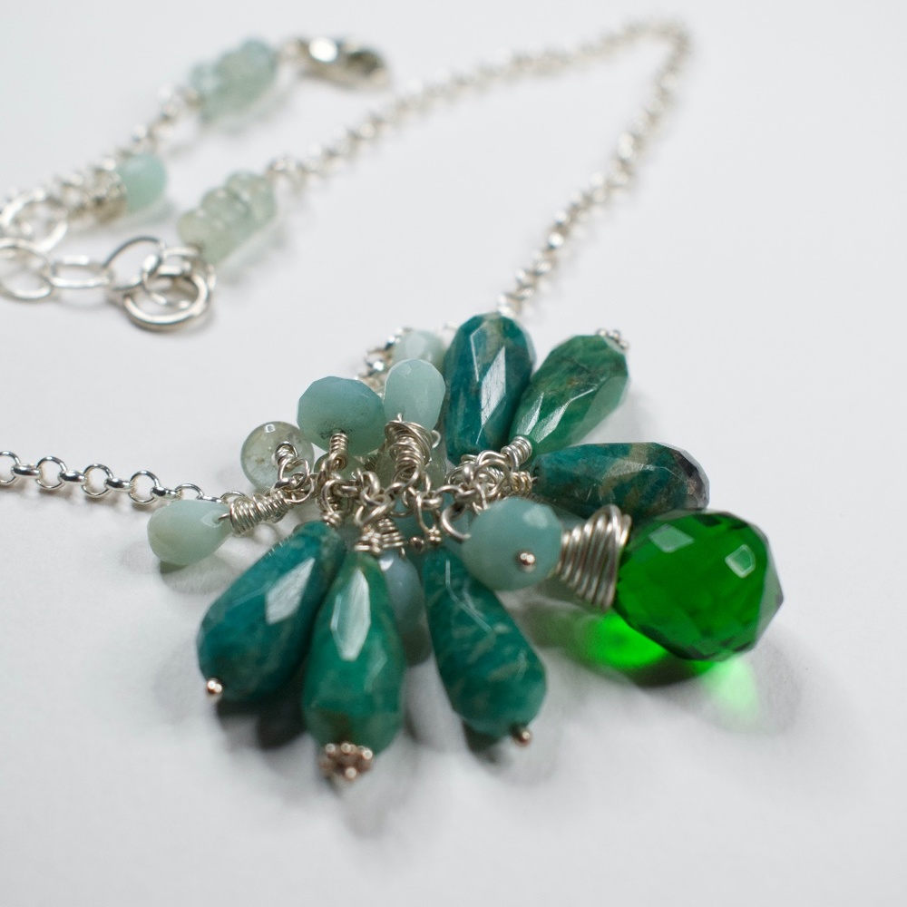Sterling Silver Gemstone Necklace